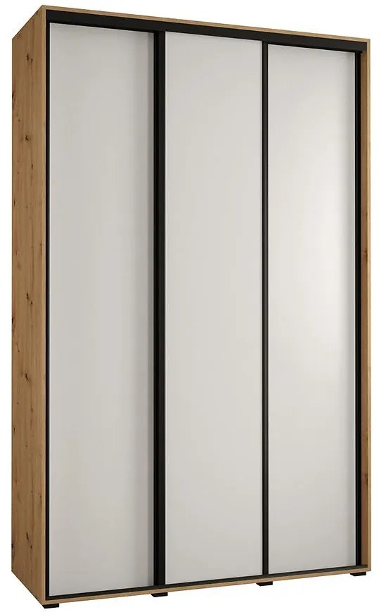 Skriňa 45 Canaris 1 150 artisan/biela/čierna