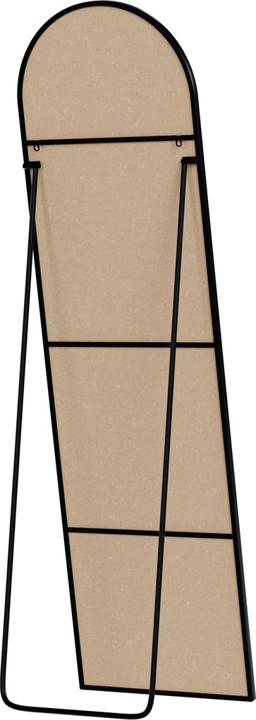 Zrkadlo Moline 140x40 cm - čierne matné