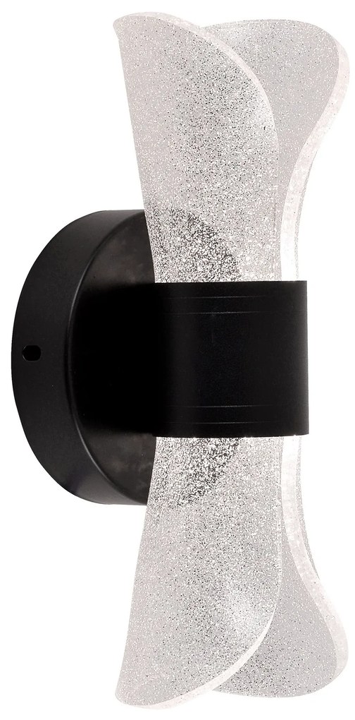 Toolight Toolight, LED nástenné svietidlo 10 x 22,5 cm, 5W, G029-W, čierna, OSW-00690