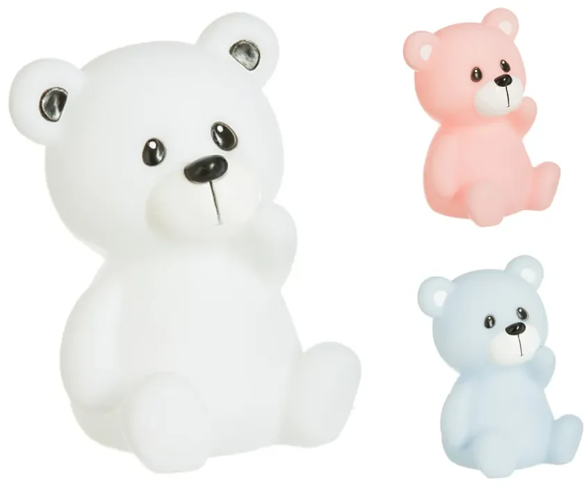 LED detské nočné svetlo TEDDY 10x13,5 cm - viac farieb Farba: Ružová