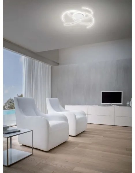 Redo 01-2748 - LED Stmievateľné stropné svietidlo ALIEN LED/75W/230V 3000K biela