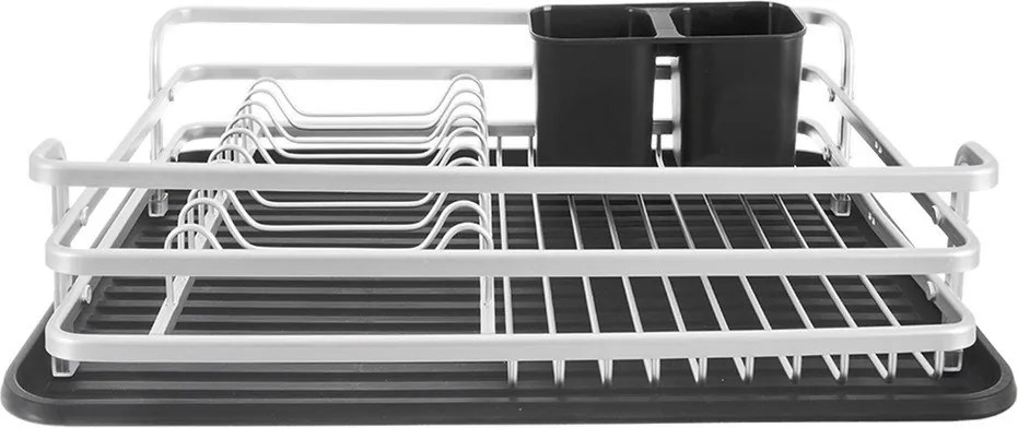 Čierno-biely kovový odkvapkávač 43x32 cm Deluxe – Orion