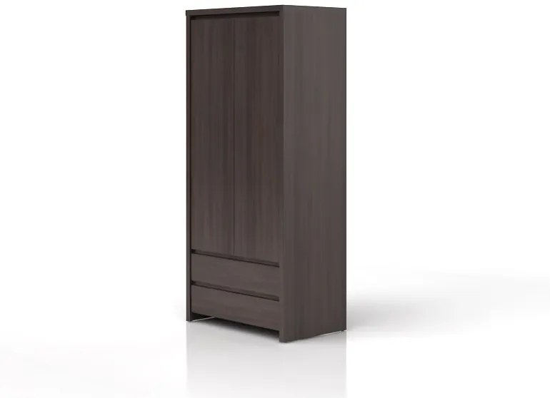 Šatníková skriňa BRW Kaspian SZF2D2S (Wenge). Akcia -35%. Vlastná spoľahlivá doprava až k Vám domov. 735090