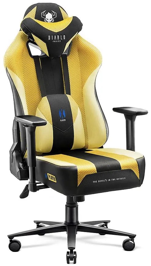 Otočné kreslo Normal Diablo X-Player 2.0 dark sunflower