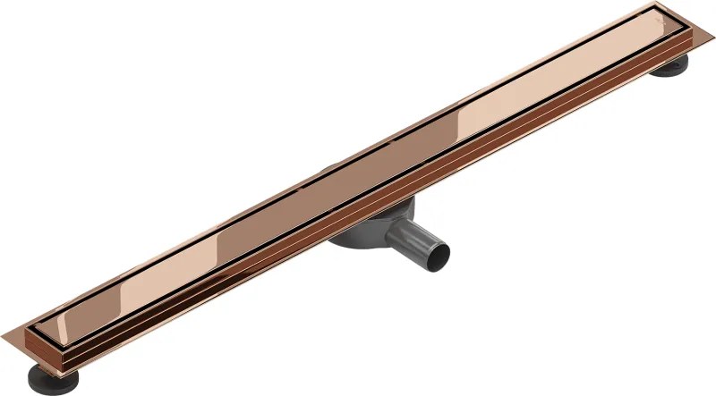 Mexen Flat 360° M13 sprchový žľab 2v1, 80 cm, ružové zlato, 1610080-40