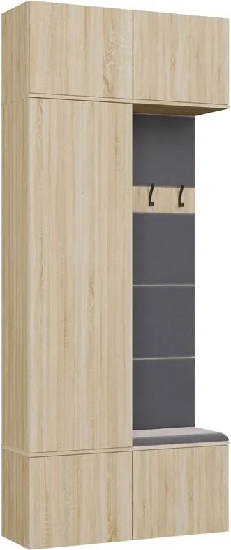 Předsíňová stěna Haga 1Sz1W 100 cm dub Sonoma