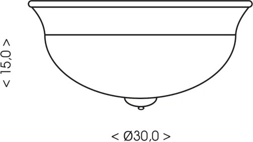 Brilagi - Stropné svietidlo FRESCO 2xE27/40W/230V priemer 30 cm zlaté
