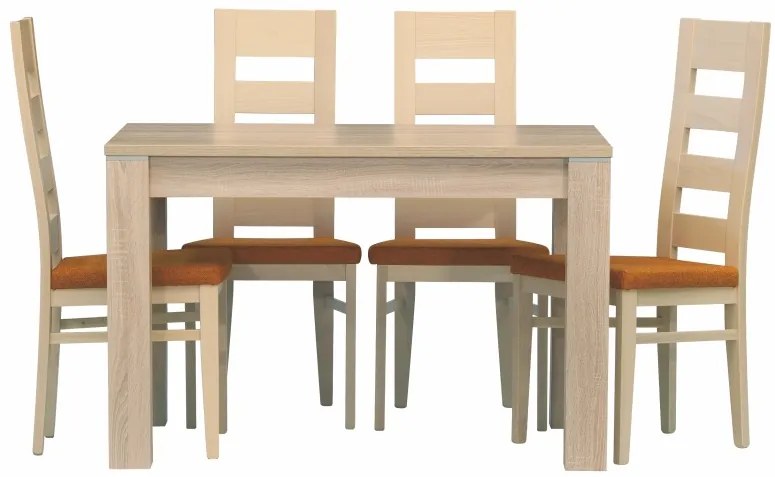 Stima Stôl PERU Rozklad: + 40 cm rozklad, Odtieň: Dub Sonoma, Rozmer: 140 x 80 cm