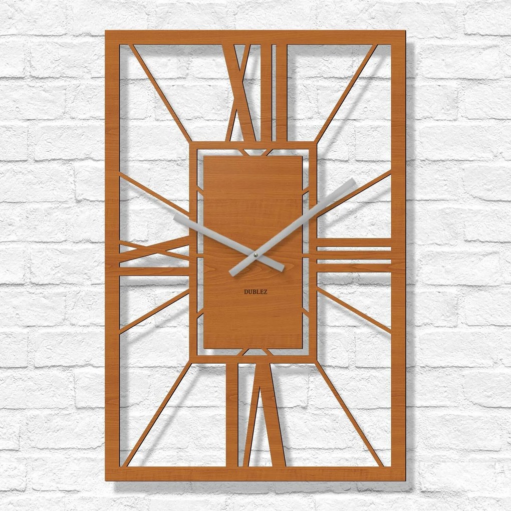 DUBLEZ | Drevené rímske hodiny - Arch Deco