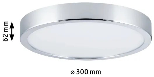 Paulmann 70882-LED/22,5W IP44 Stmievateľné kúpeľňové stropné svietidlo AVIAR 230V