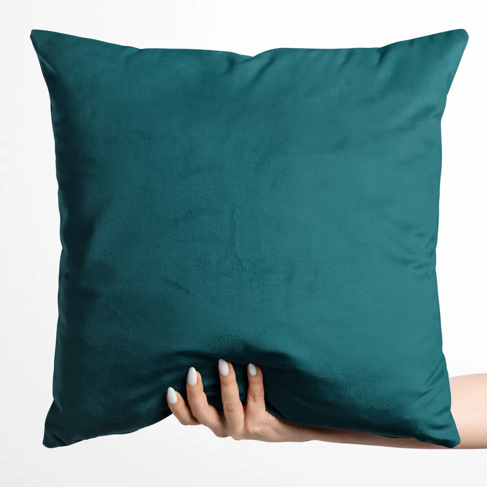 Biante Zamatová obliečka na vankúš Velvet Prémium SVP-025 Petrolejová 50 x 70 cm