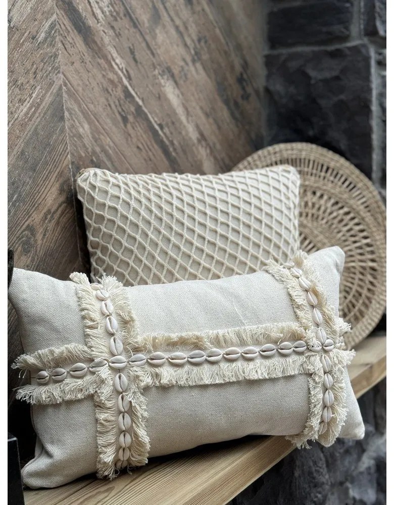 Bavlnená obliečka na vankúš 30x50 cm Seashells – Mioli Decor