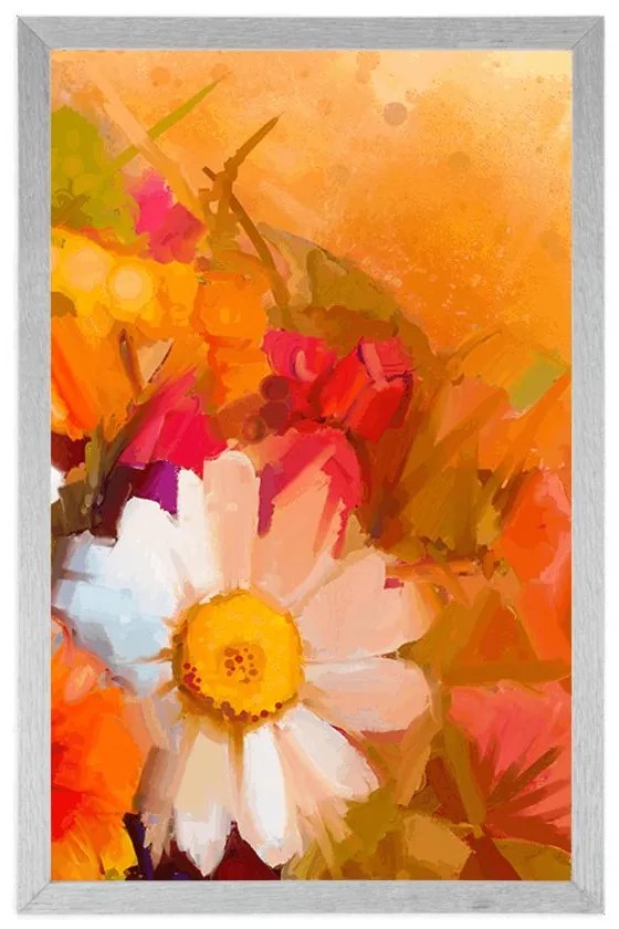 Plagát nádherná kytica - 30x45 white