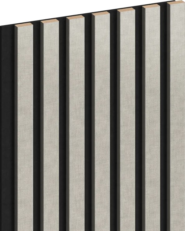 Mexen Lam-F, akustické stenové lamely 275 × 31,5 cm, filc 6 mm, ľan sivý, S105-275317-2812-068