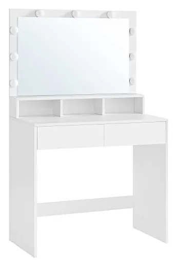 RHODE PREMIUM toaletný stolík v škandinávskom štýle v bielej farbe
