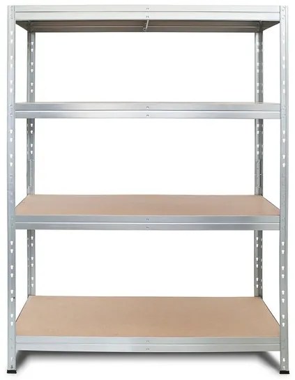 AR Shelving Regál s 4 policami Rivet, 180 x 120 x 45 cm, pozinkovaný  (100275038)