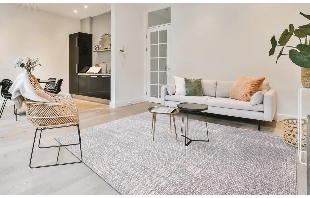 Svetlosivý vlnený koberec 200x300 cm Eden – Agnella