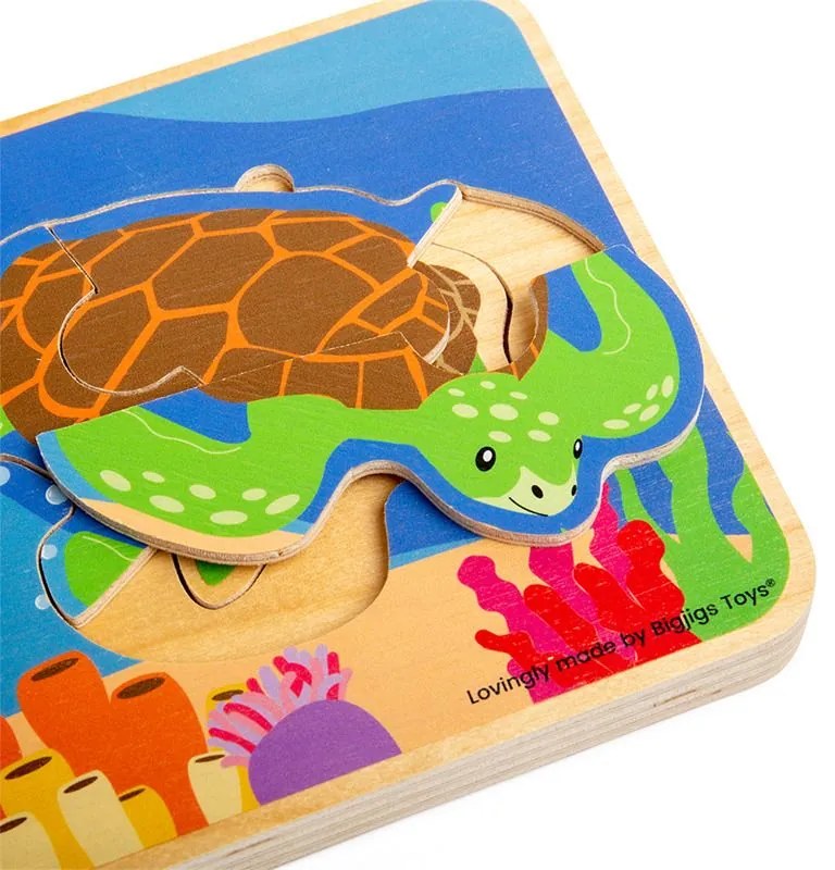 Bigjigs Toys Puzzle Životný cyklus korytnačky