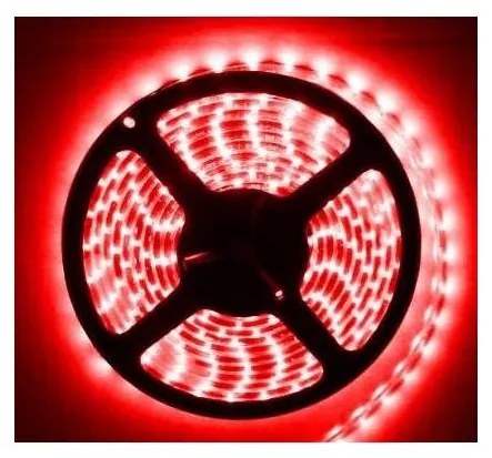 LED Kúpeľňový pásik LED/24W/12V 5 m IP65 červená