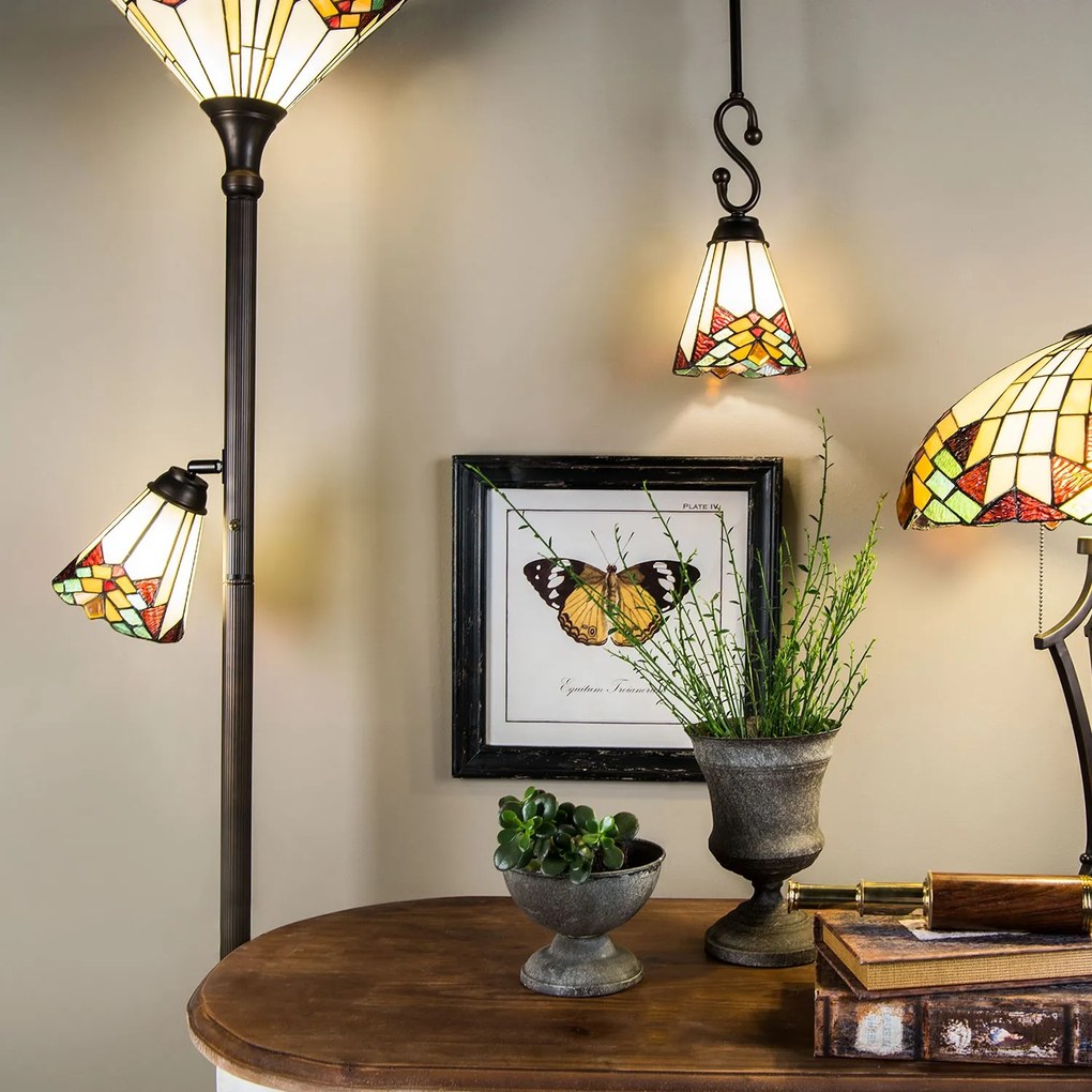 Stojaca lampa Tiffany Montaq - Ø 30*178 cm