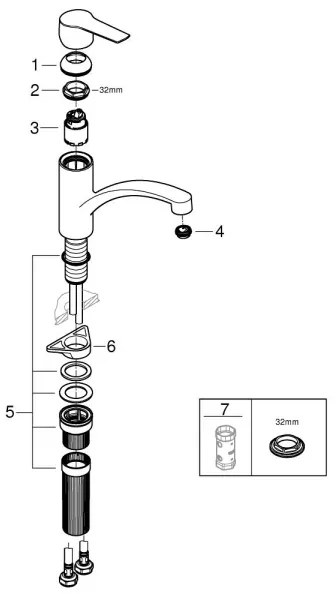 GROHE 324412432 - Kuchynská batéria START 184 mm čierna