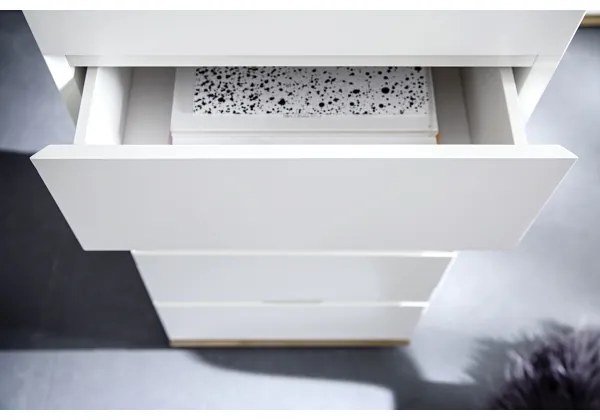 Komoda ARVI biela/dub