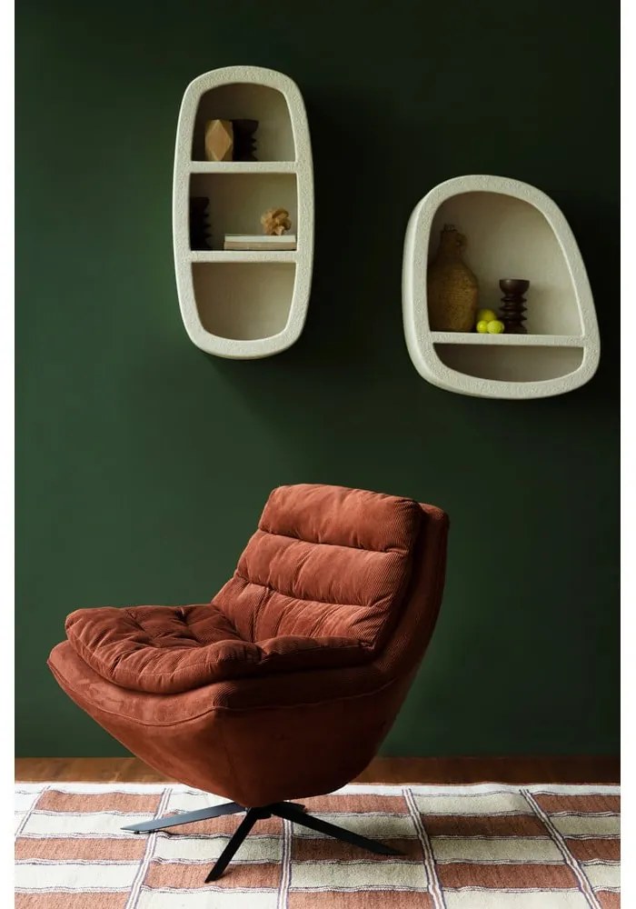 Krémová poschodová polica 23 cm Veda – Dutchbone