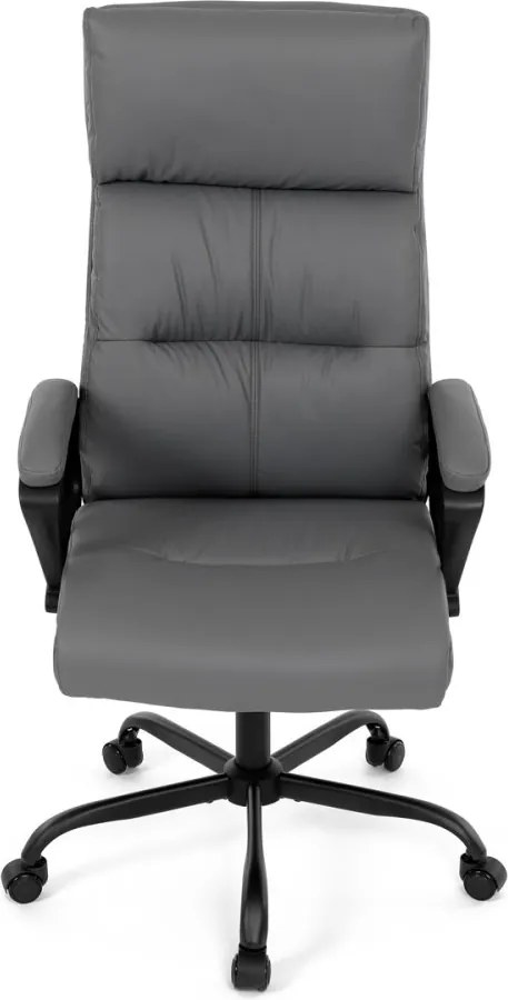 Kancelárske kreslo PEDRO — ekokoža, sivá