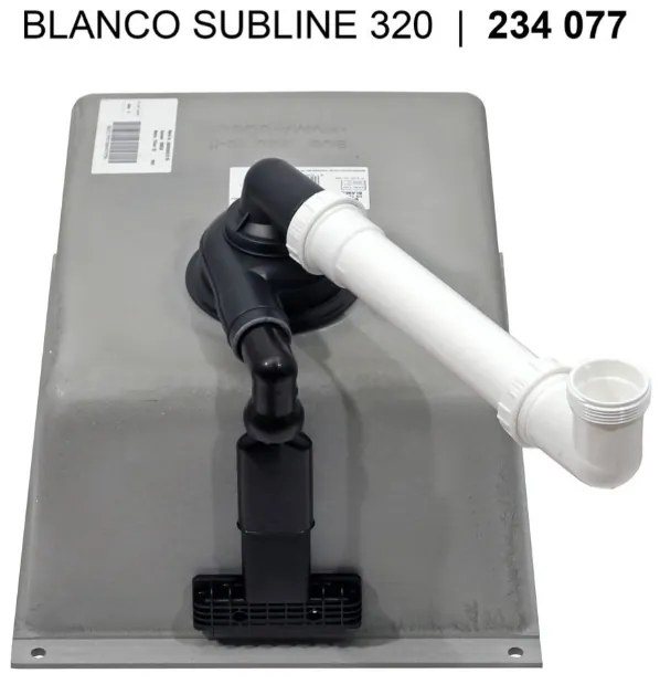 Blanco Subline 320-U, silgranitový drez pod pracovnú dosku 350x460x190 mm, 1-komorový, biela, BLA-523410