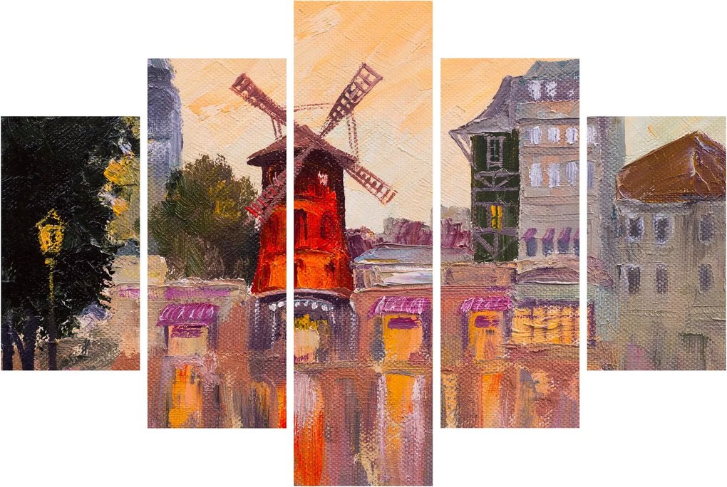 Obraz - Moulin rouge, Paríž, Francúzsko (150x105 cm)
