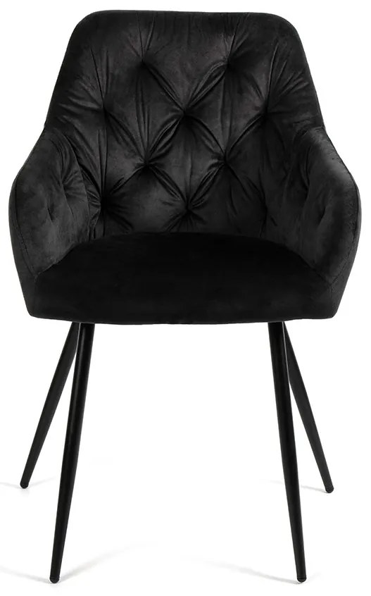 Noela Zamatová jedálenská stolička SIENA čierna