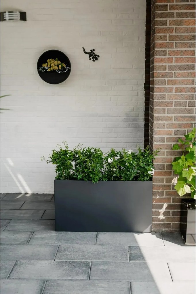 Kvetináč ELEMENTO SLIM, sklolaminát, šírka 90 cm, antracit