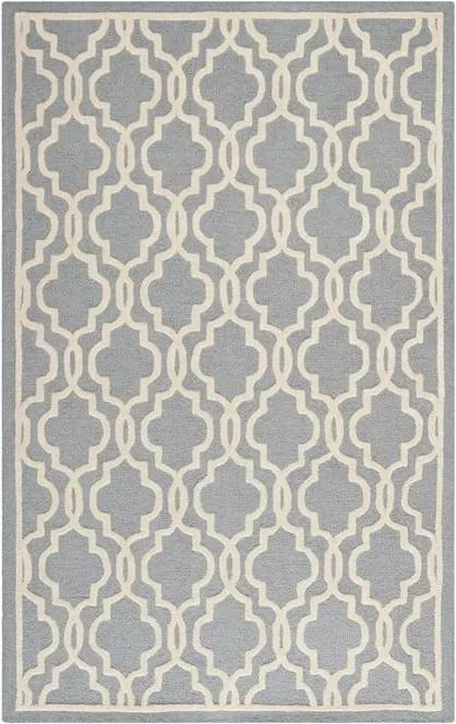 Vlnený koberec Elle 152x243 cm, sivý
