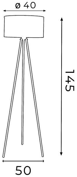 Stojacia lampa FELIX 1xE27/60W/230V čierna