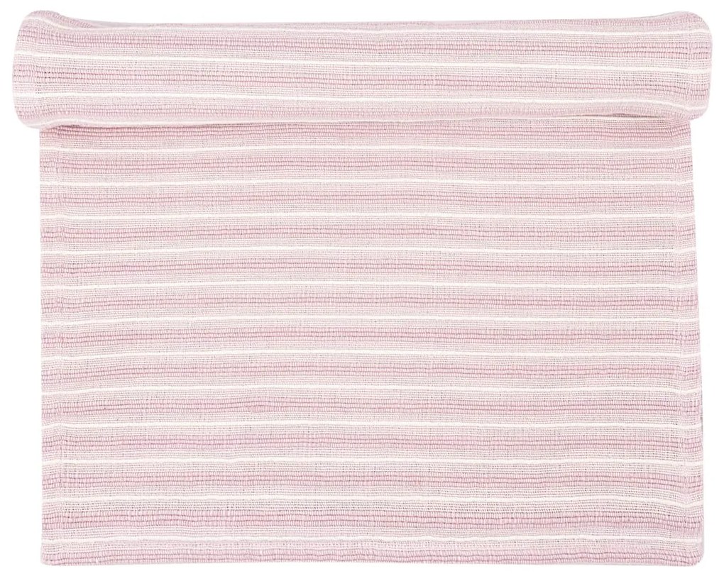 GREEN GATE Bavlnený behúň Alessia Pale Pink 140 x 45 cm