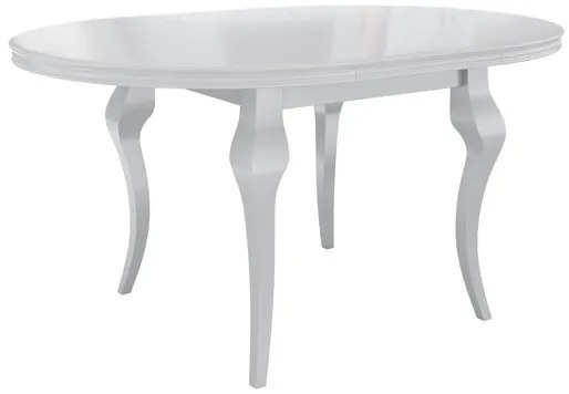 Rozkladací stôl Julia FI 100 so 6 stoličkami ST85 06, Farby: biely / biely lesk, Potah: Magic Velvet 2258