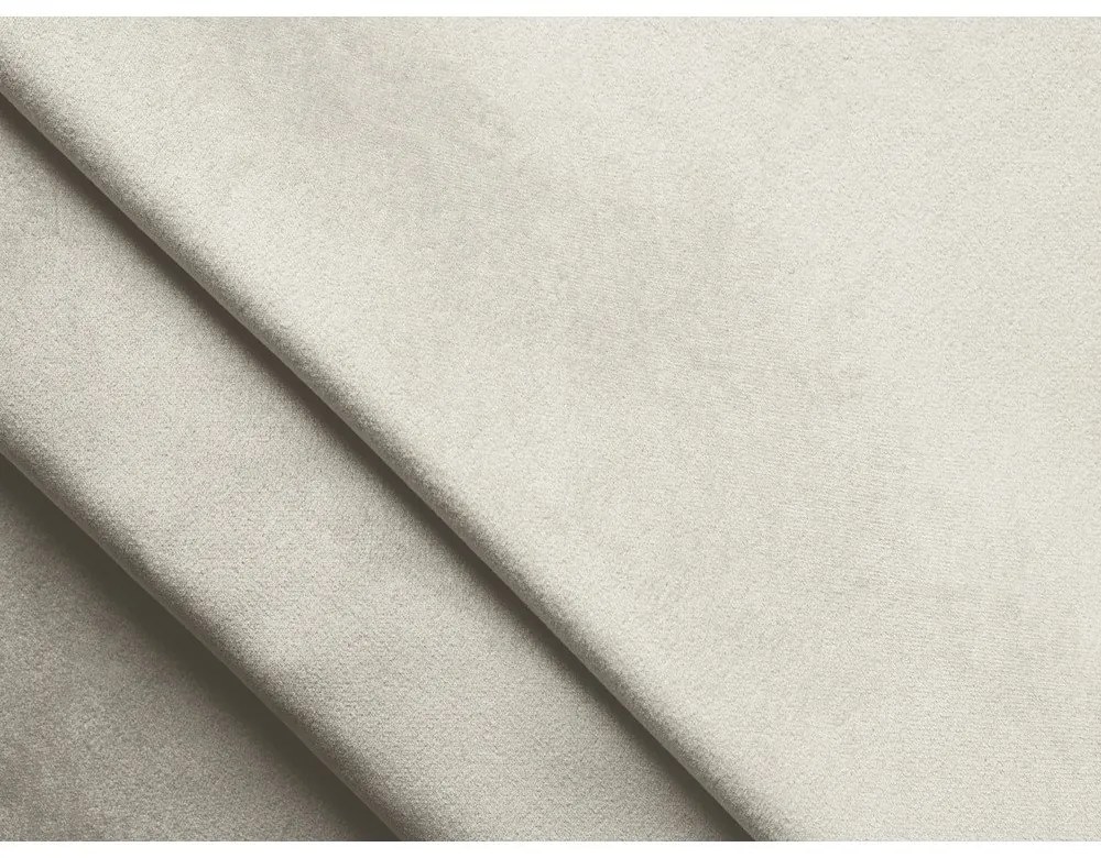 Biela zamatová modulárna rohová pohovka (ľavý roh) Lokua – Makamii