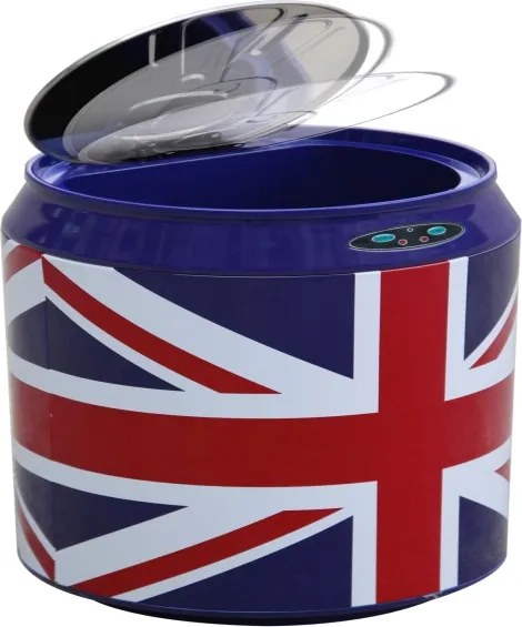 Bezdotykový odpadkový kôš 30l nápojová plechovka UK vlajka