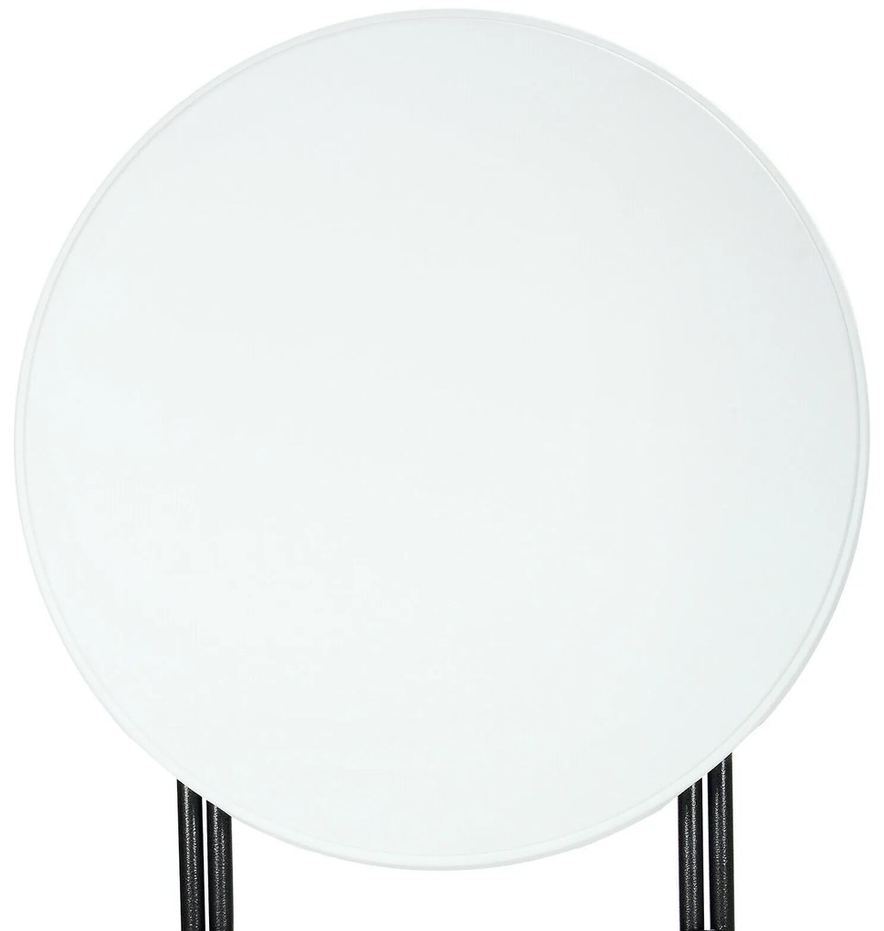 Plastový párty stôl LYDA, Ø72x110cm, biela Casaria