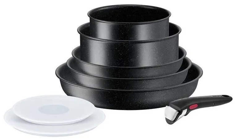 Tefal - Sada riadu 8 ks INGENIO BLACK STONE