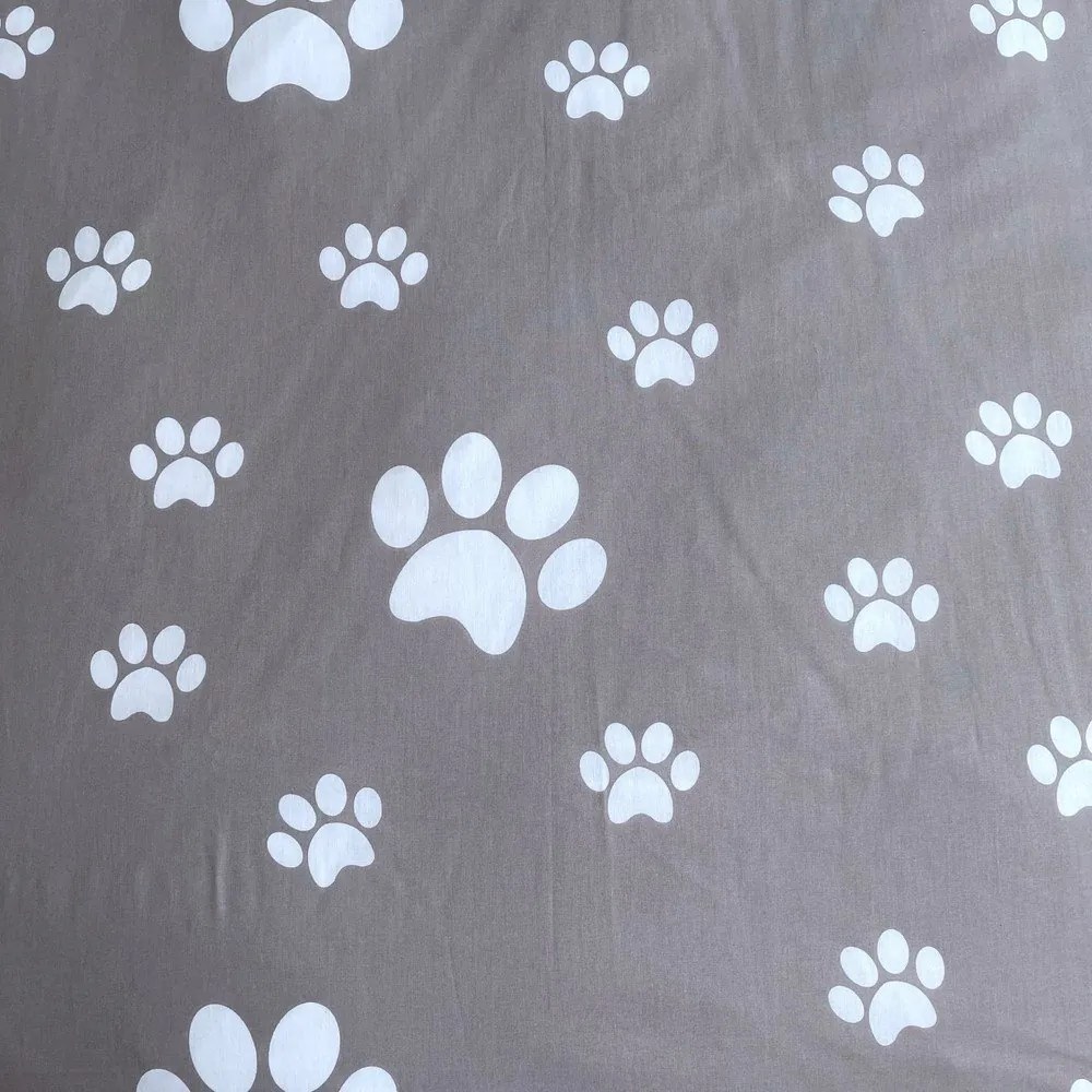 Bielo-sivé bavlnené detské obliečky na jednolôžko 140x200 cm Kitten "Grey" – Jerry Fabrics