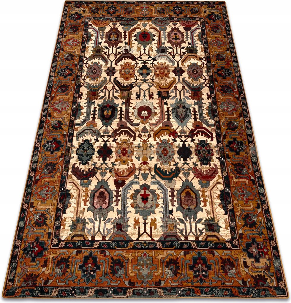 Vlnený koberec Superior Oman orientálny rámik červený Boho 200x300 cm