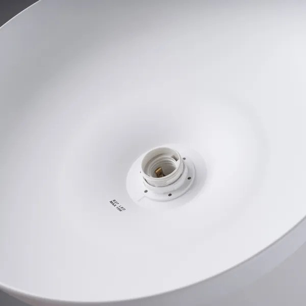 Sollux SL.1329 - Luster na lanku GINA 1xE27/15W/230V pr. 38 cm biela