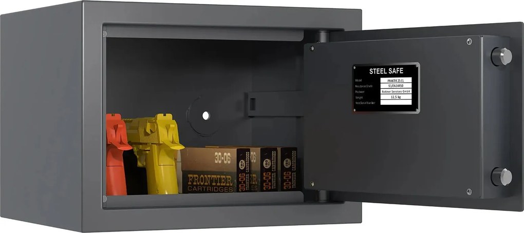 Nábytkový trezor PRAKTIK 25 EL, elektronický S1, 250 × 350 × 280 mm, 17 l
