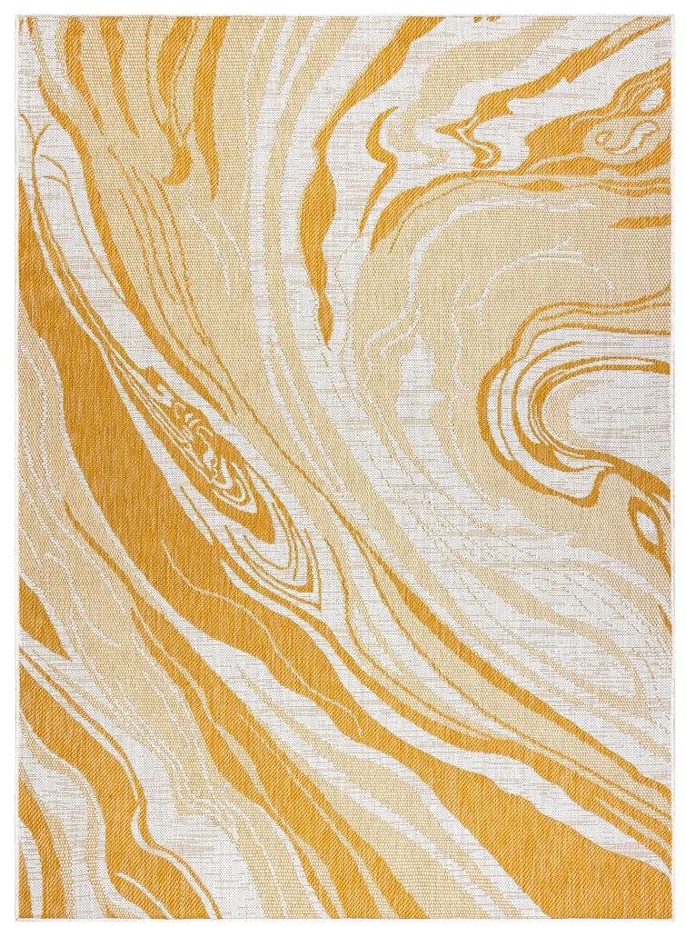 Dywany Łuszczów Kusový koberec Sion Sisal Marble 22169 ecru/yellow – na von aj na doma - 160x220 cm