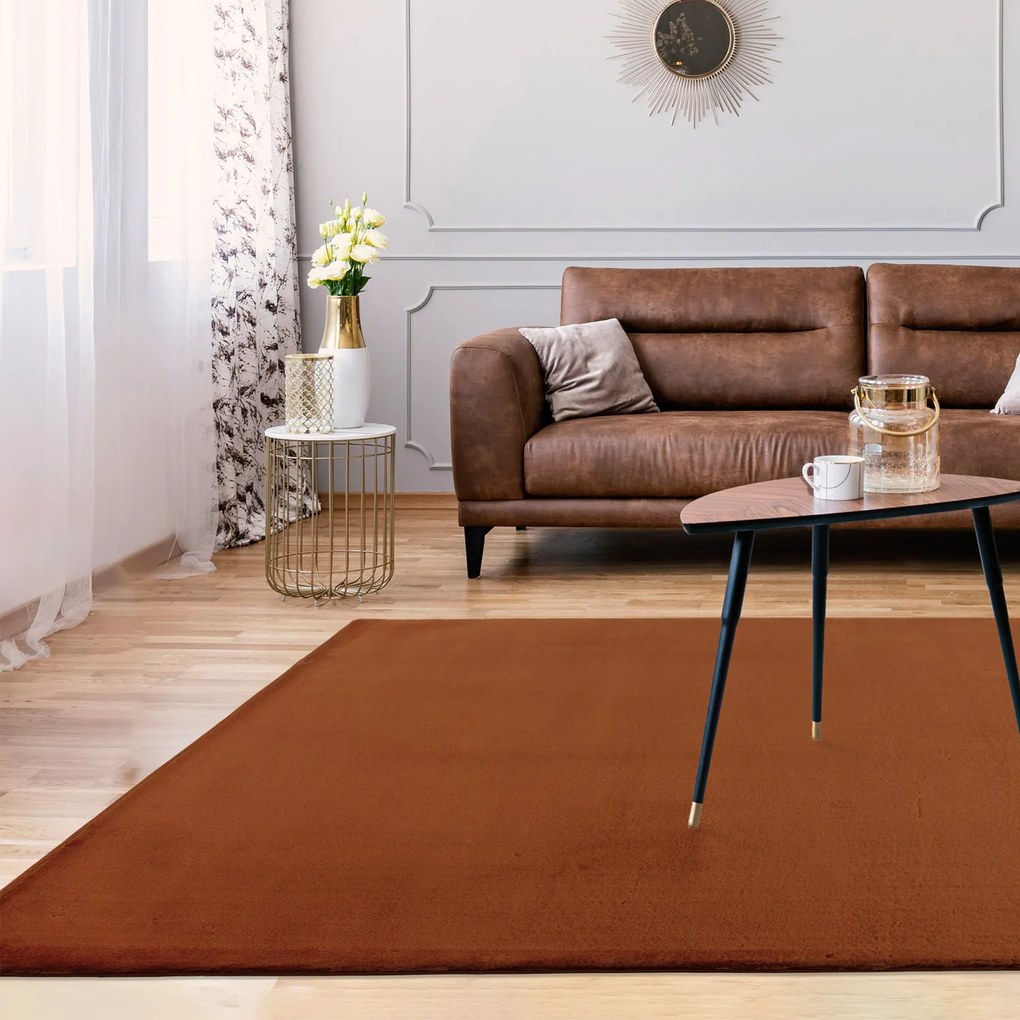 Dekorstudio Kožušinový koberec TOPIA - medený Rozmer koberca: 200x290cm