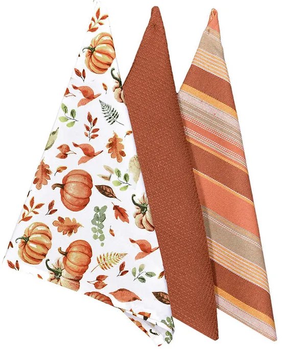 Bavlnené utierky TEKVICE 45 x 70 cm 3 ks