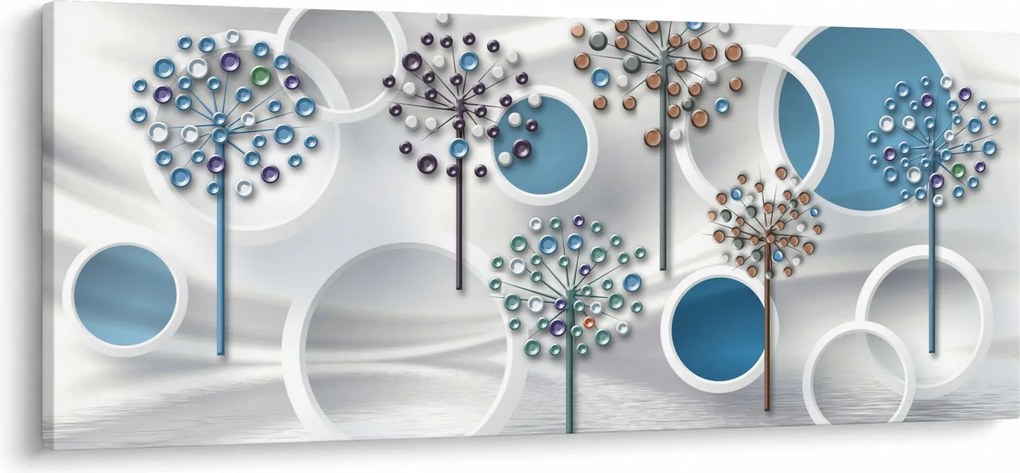 Obraz umelecké abstrakcie (120x50 cm)