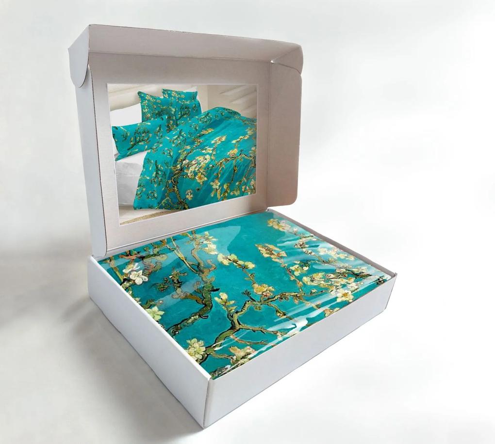 Áčko a.s. Ružomberok Obliečky MAKOSATÉN Vincent van Gogh - Blossom Almond, Typ balenia Predĺžené obliečky: klasické balenie: 70x90, 140x220
