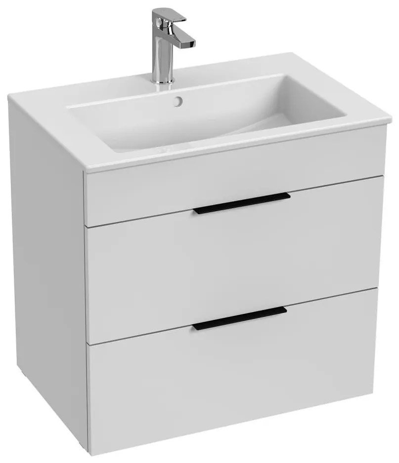 JIKA H4536021763001 - Kúpeľňová skrinka s umývadlom CUBE 60,7x65 cm biela